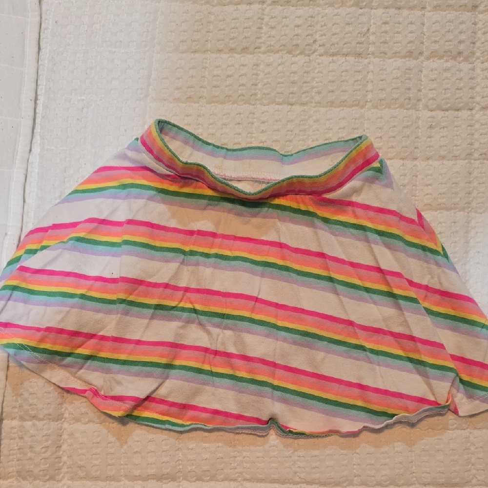 Colorful Striped Girls Skort